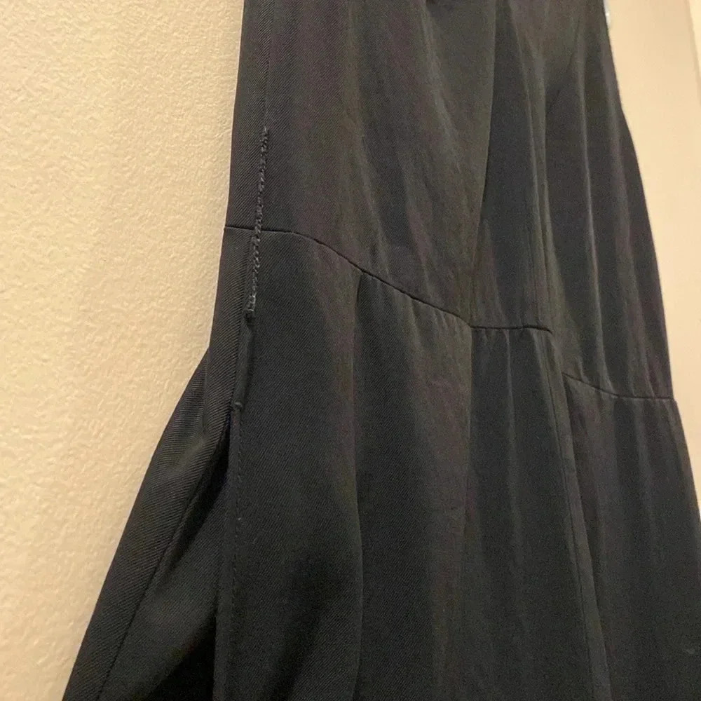 Everlane women’s jumpsuit - size 0 - solid black - wide leg - pockets - Picture 4 of 8